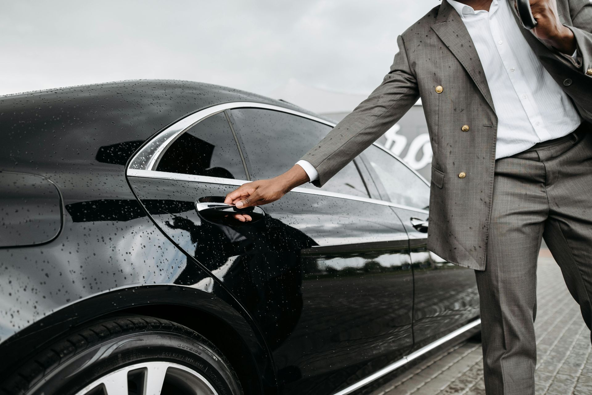 Charlotte luxury car service — premium chauffeured sedan interior