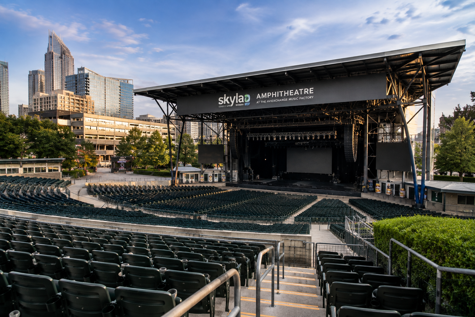 AvidXchange Music Factory Pavilion — outdoor concert amphitheater in Charlotte NC