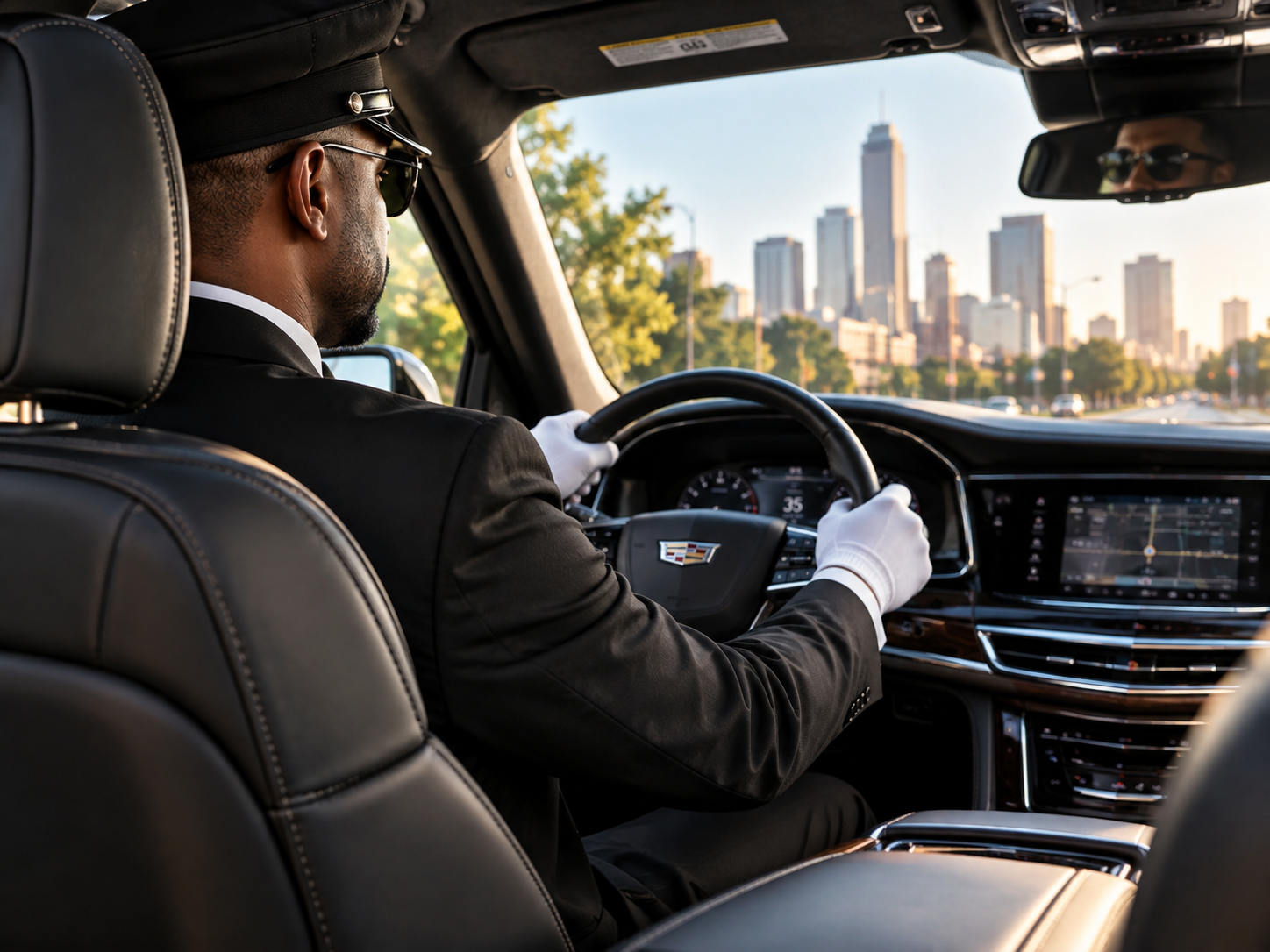 CLT Car Charlotte chauffeur service — professional trained chauffeur behind the wheel